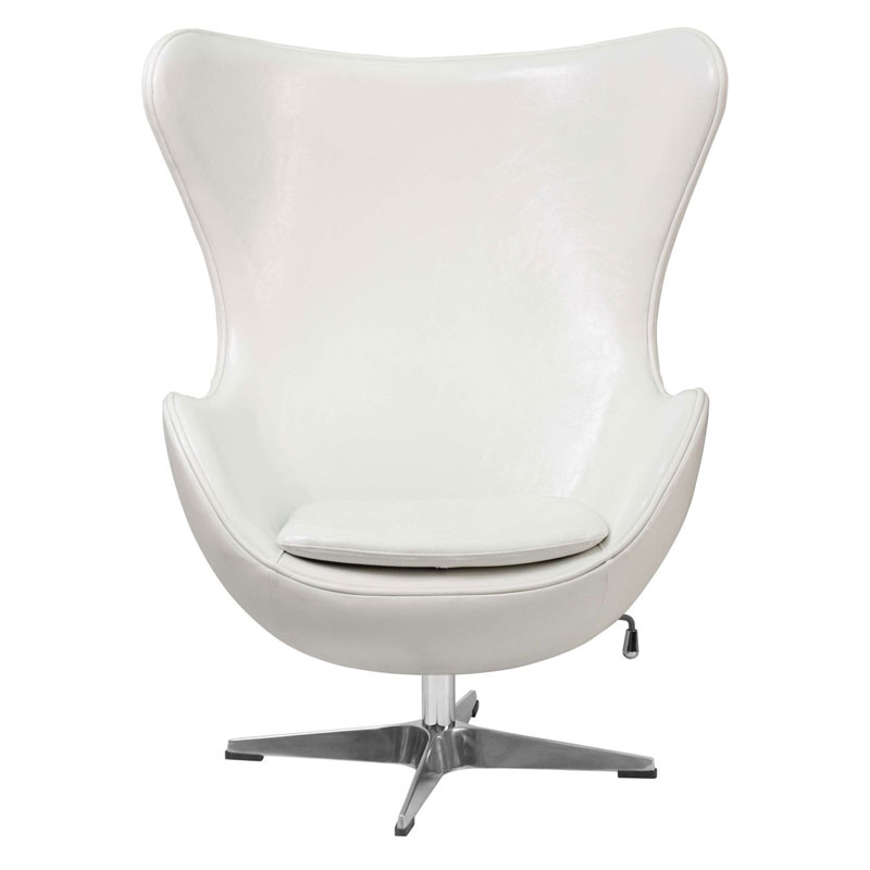 صندلی راحتی Egg Chair هلگر با روکش چرمی