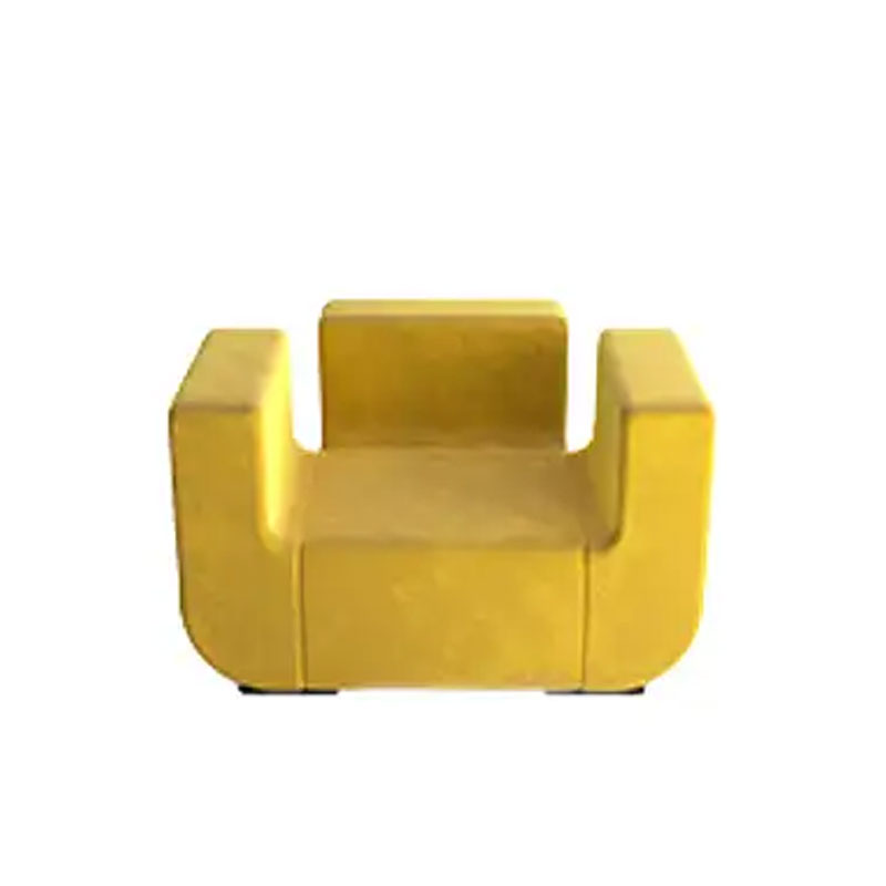 مبل راحتی تک نفره CUTE هلگر با روکش چرمی