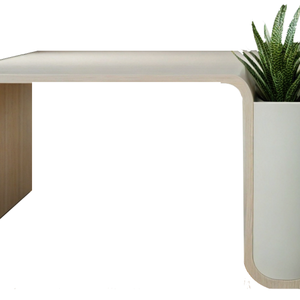 میز مدیریت به همراه فلاور باکس(کد M-13.13)ابعاد80*175