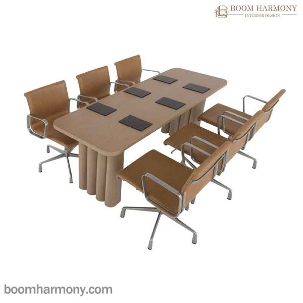 میز کنفرانس شش نفره بوم هارمونی با کدKN-2 (ابعاد70*210)
