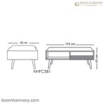 اندازه جلو مبلی هنزا