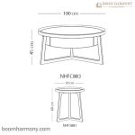 اندازه عسلی و جلو مبلی لیان