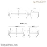 اندازه مبل سایان