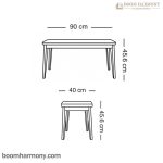 اندازه میز جلو مبلی و عسلی سایان نیلپر