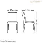 اندازه های صندلی ناهارخوری بریس