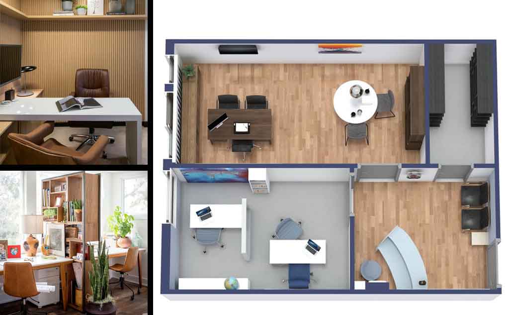 طراحی دفتر کار کوچک