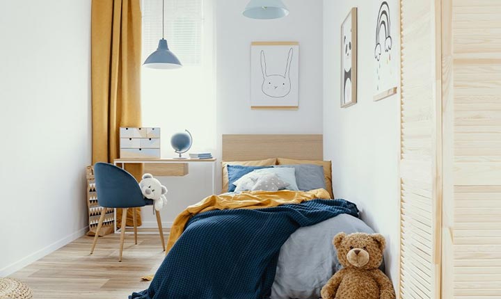 نورپردازی دکوراسیون اتاق پسر