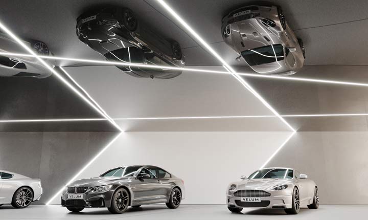 سقف دکور نمایشگاه ماشین