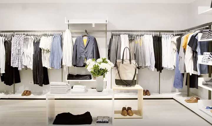 طراحی ورودی و ویترین مغازه لباس و پوشاک