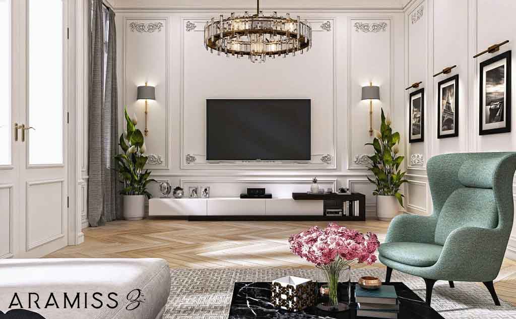 طراحی دکوراسیون خانه به سبک نئوکلاسیک